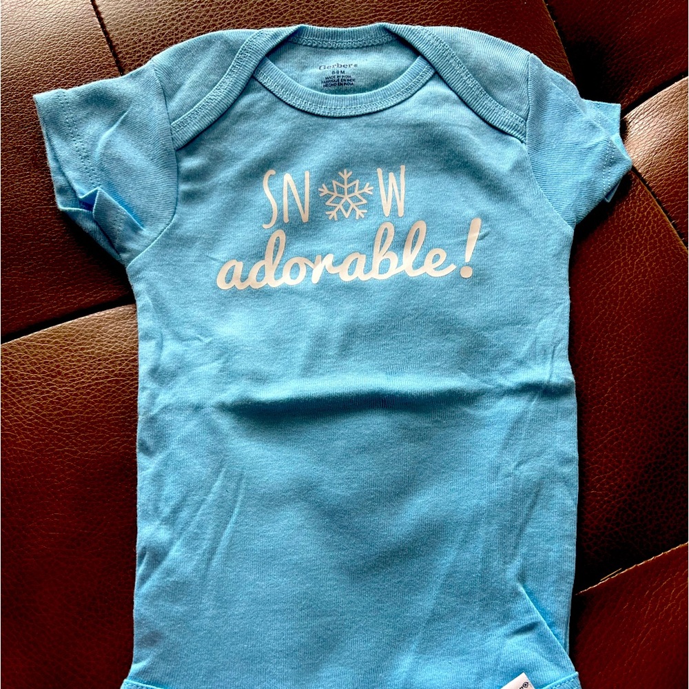 ❤️ 3 for $21 ❤️ Blue Onesie sz 6-9M